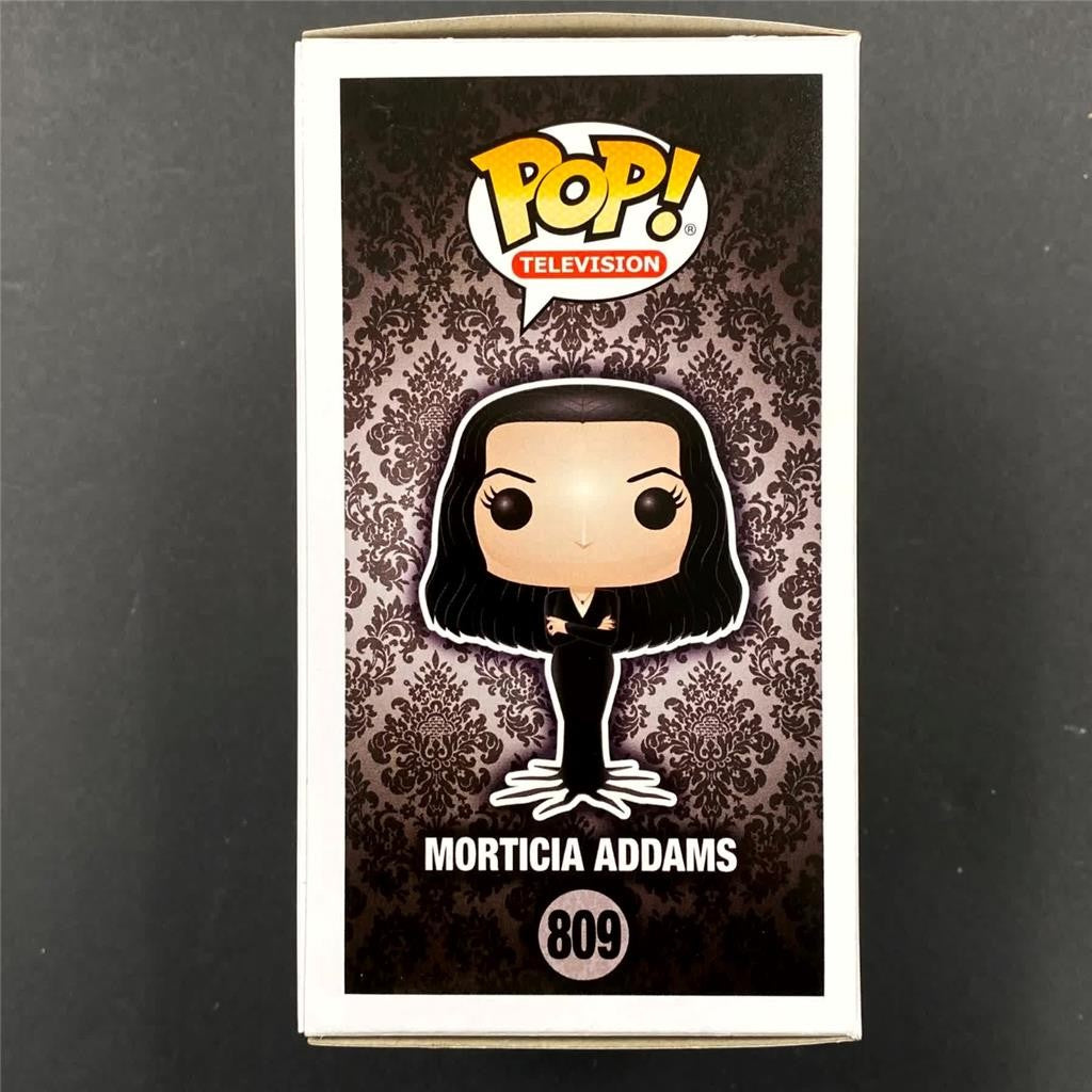 Anjelica Huston signed Morticia Addams Funko Pop! 809 autograph ~ Beckett BAS