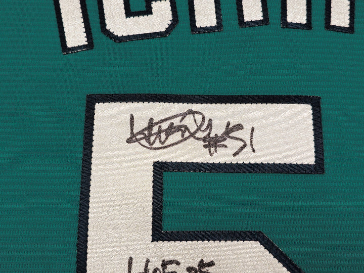 Mariners Ichiro Suzuki Auto Teal Nike Jersey Size XL "HOF 25" IS Holo & Beckett