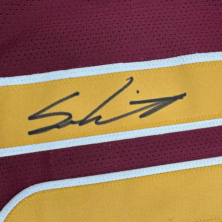 Framed Autographed/Signed Sam Leavitt 35x39 Arizona State Jersey Beckett BAS COA
