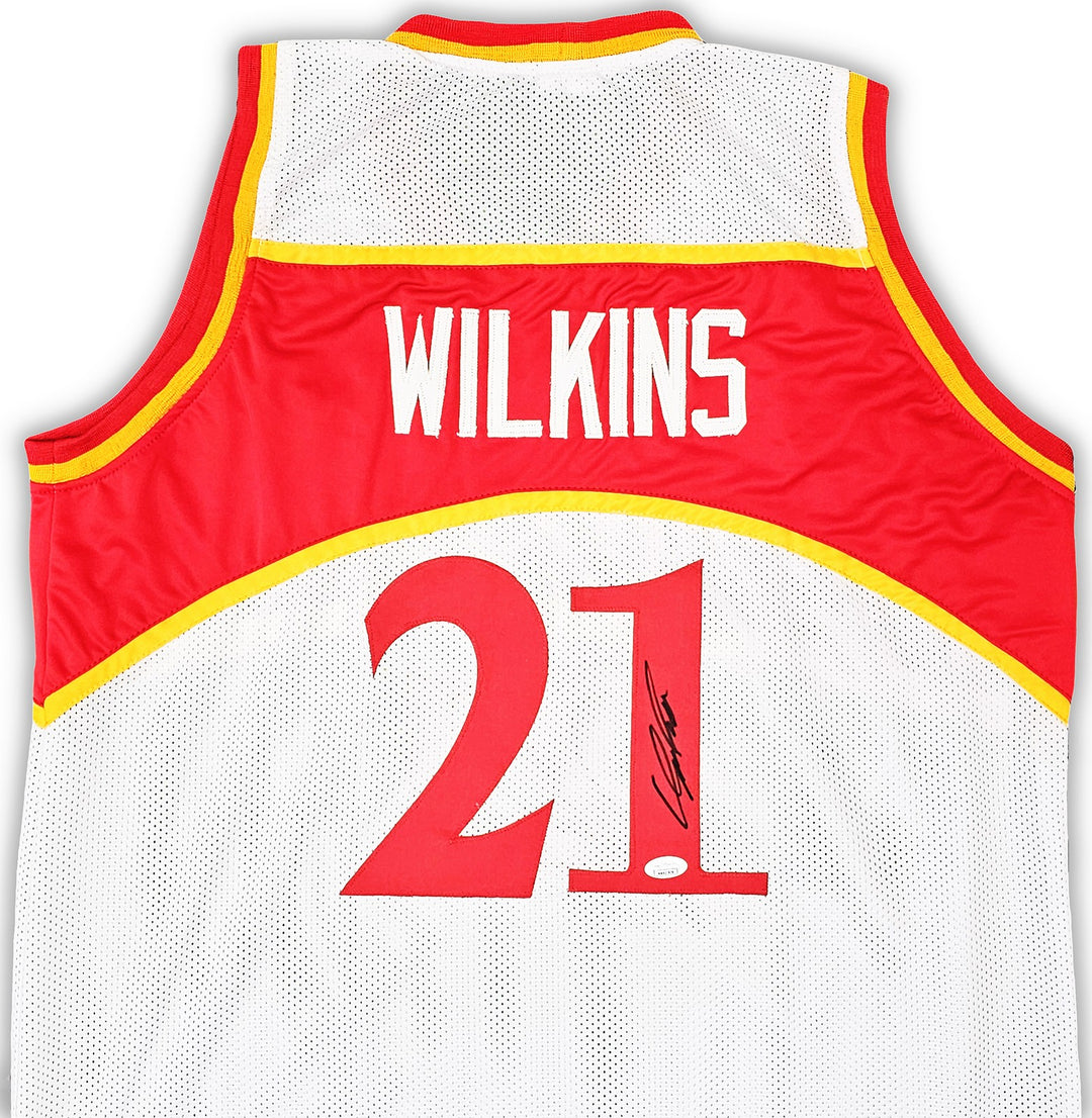 Atlanta Hawks Dominique Wilkins Autographed Signed White Jersey JSA