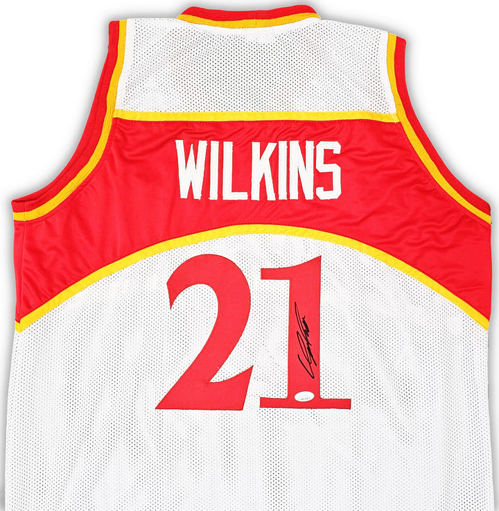 Atlanta Hawks Dominique Wilkins Autographed Signed White Jersey JSA