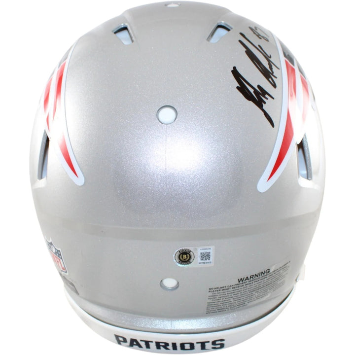 Rob Gronkowski Autographed New England Patriots Pro Helmet Beckett WIT 58325