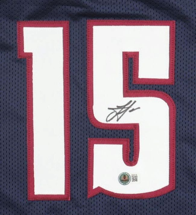 Nikola Jokic Denver Signed Navy Basketball Jersey BAS