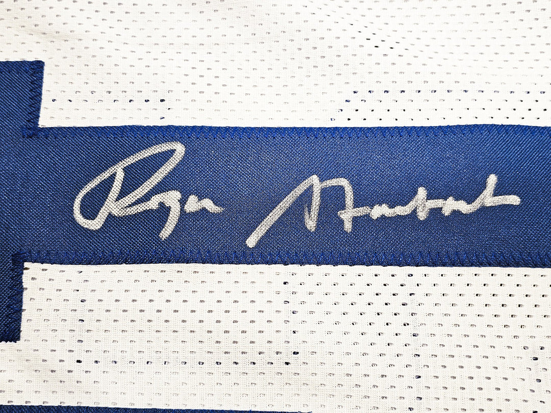 Dallas Cowboys Roger Staubach Signed White Jersey Beckett Witness