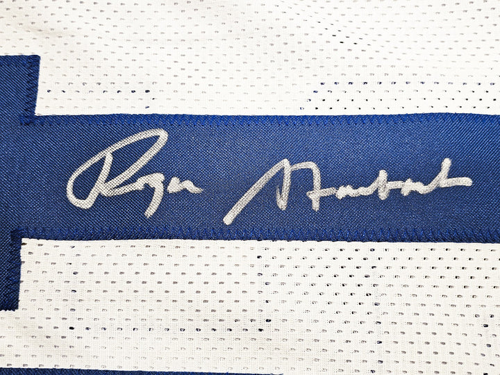 Dallas Cowboys Roger Staubach Signed White Jersey Beckett Witness