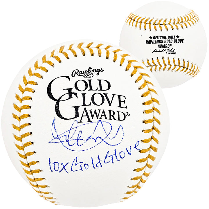 Ichiro Suzuki Auto Official Gold Glove Baseball Mariners 10x Gold Glove IS Holo