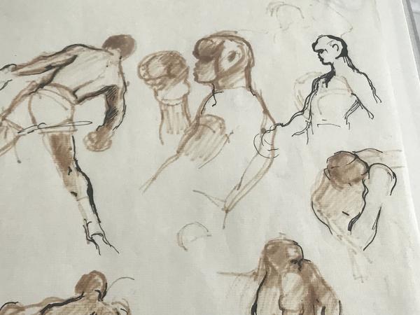 Original 1/1 Leroy Neiman Drawing Of Muhammad Ali JSA COA Autograph