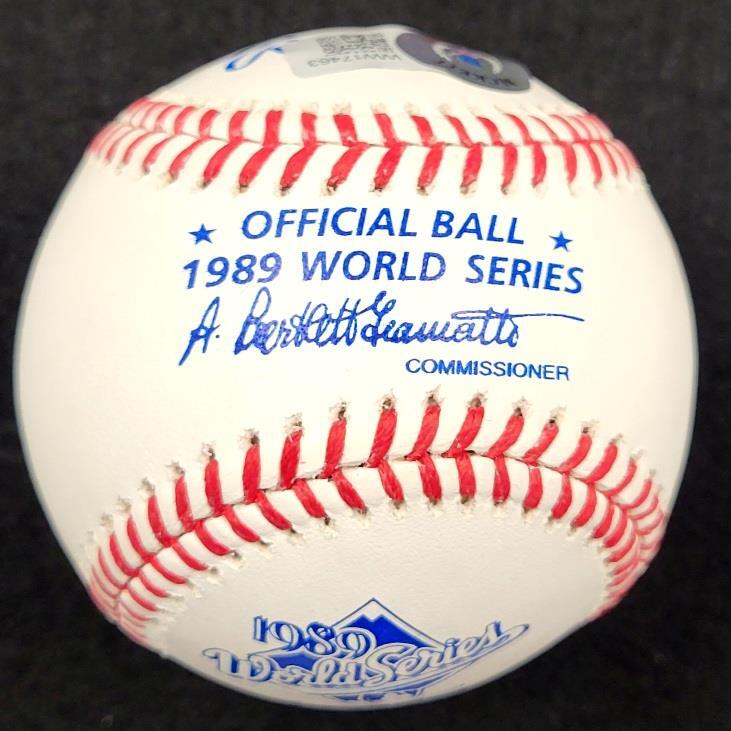 Jose Canseco signed 1989 World Series Baseball autograph ~ BAS Beckett Witness