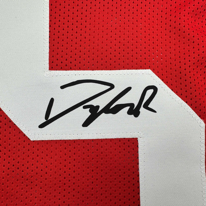 Facsimile Autographed Dylan Raiola Nebraska Red Reprint Jersey Size Men's XL