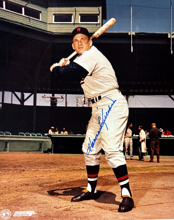 Harmon Killebrew signed Washington Senators MLB 8x10 Photo minor dings - COA HOF