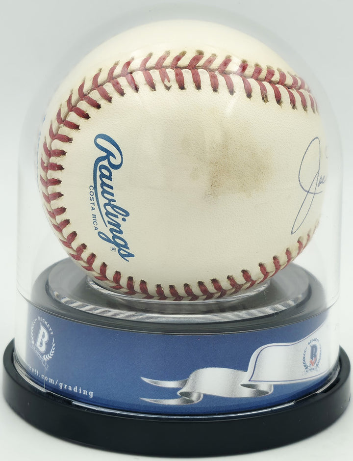 Joe DiMaggio Signed AL Baseball New York Yankees Auto Mint 9 Beckett #18630537