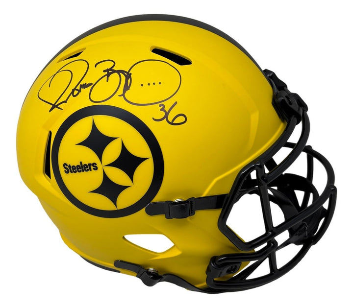 Jerome Bettis Signed Pittsburgh Steelers Full Size Rave Replica Speed Helmet BAS