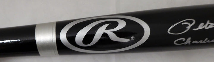 Pete Rose Signed Black Rawlings Bat Cincinnati Reds "Charlie Hustle" PR Holo