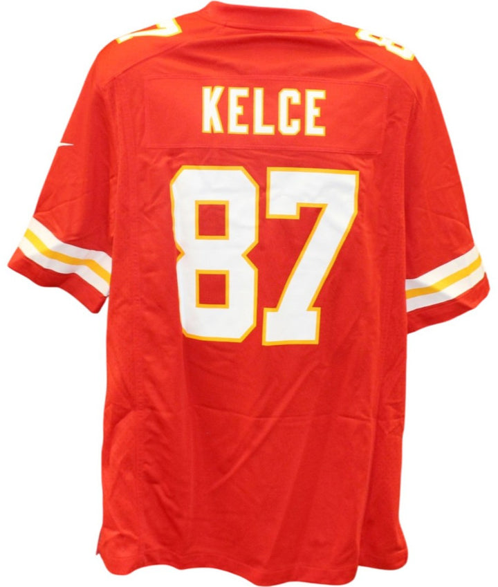 Travis Kelce Kansas City Chiefs Super Bowl LIX Sz L Nike Red Jersey 55367