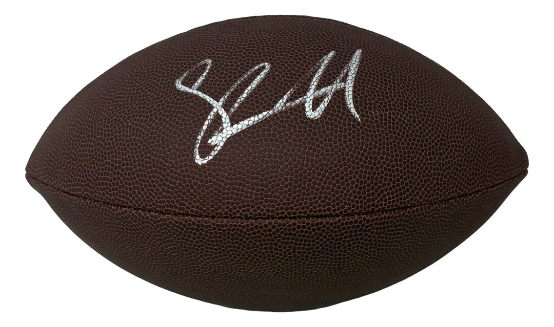 Shawn Merriman Los Angeles Chargers Signed Wilson Super Grip Football BAS