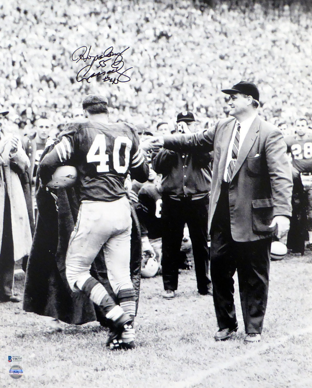 Howard "Hopalong" Cassidy Signed 16x20 Photo Ohio State Buckeyes Beckett #V06737