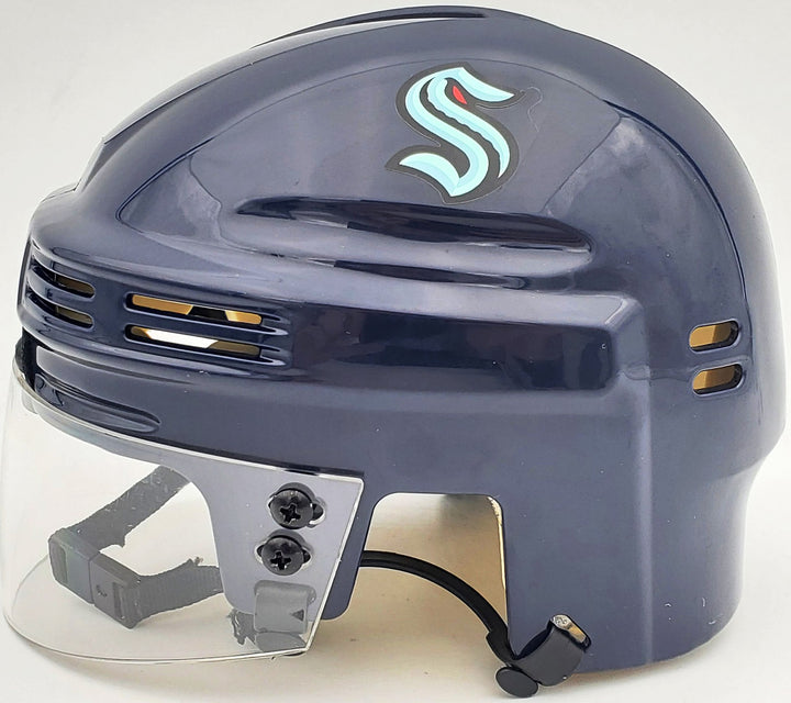Jamie Oleksiak Autographed Signed Seattle Kraken Blue Mini Helmet Fanatics Holo