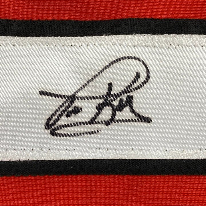 Autographed/Signed TIM KERR Philadelphia Orange Hockey Jersey JSA COA Auto