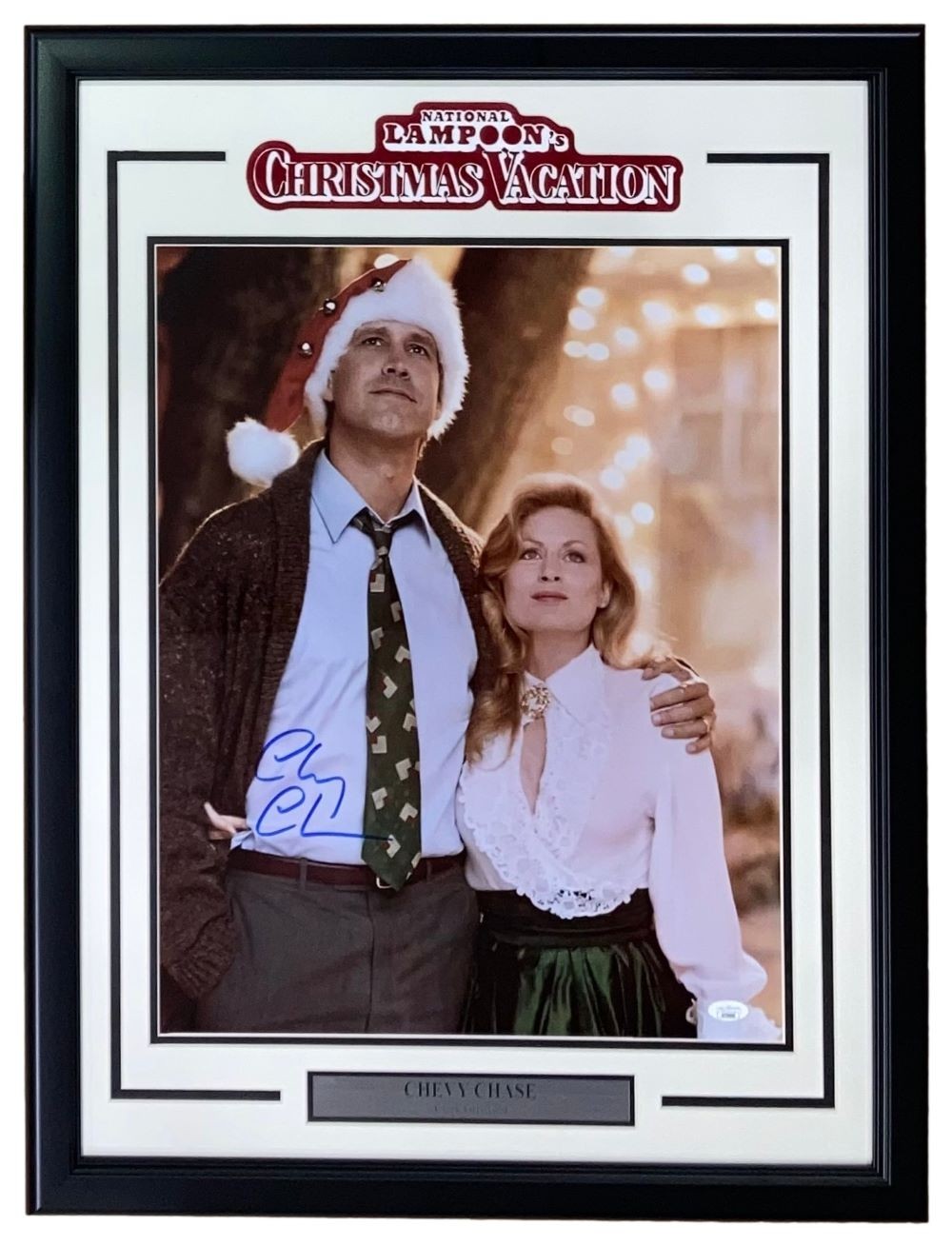 Chevy Chase Signed Framed 16x20 Christmas Vacation Clark Griswold Photo JSA