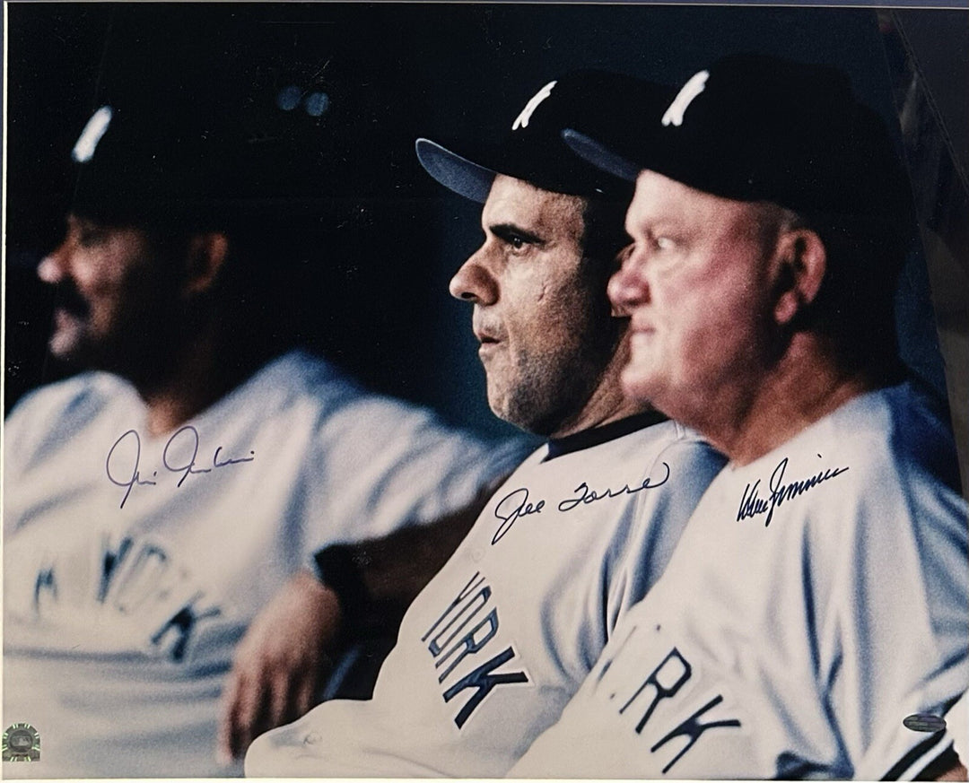 Joe Torre Zimmer Chambliss Signed 16x20 NY Yankees Framed Photo Auto Steiner MLB