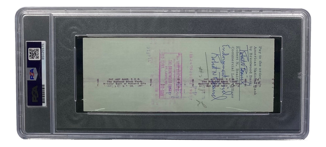 Stan Musial St. Louis Cardinals Signed  Bank Check PSA/DNA 85025575
