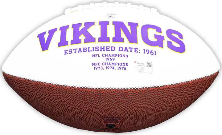 Dalvin Cook Auto Signed Minnesota Vikings White Logo Football Fanatics Holo