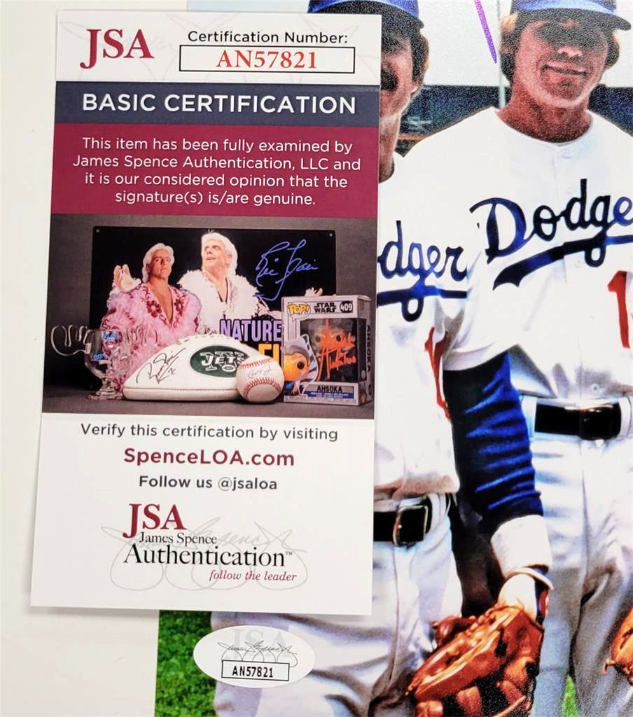 Dodgers Infield autograph signed 8x10 Photo JSA COA Russell, Garvey, Cey, Lopes