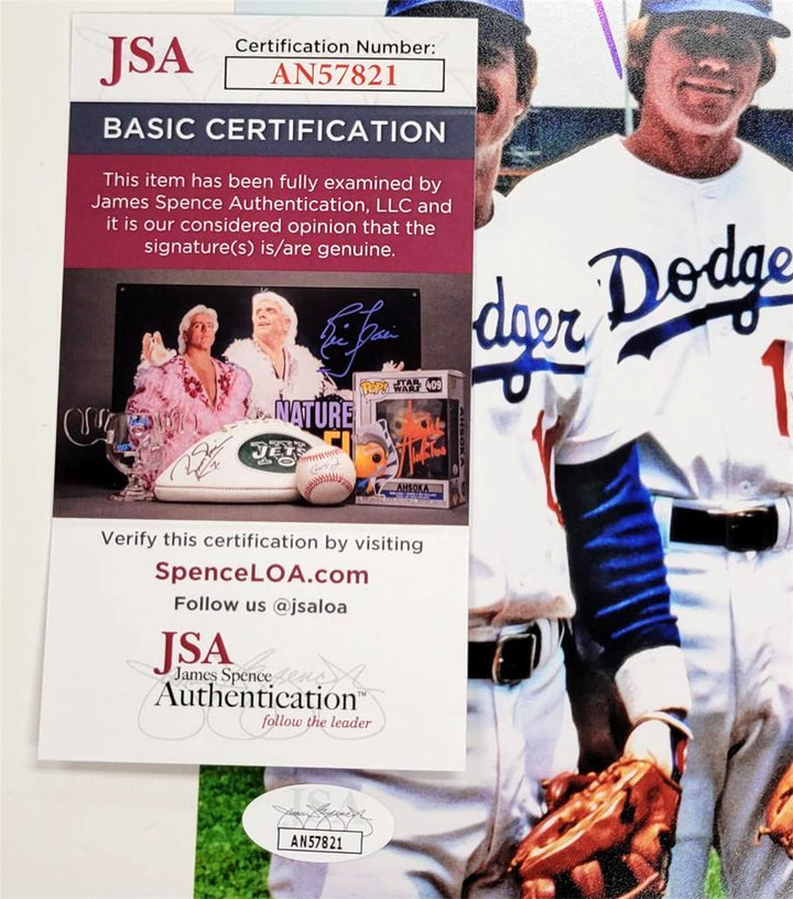 Dodgers Infield autograph signed 8x10 Photo JSA COA Russell, Garvey, Cey, Lopes