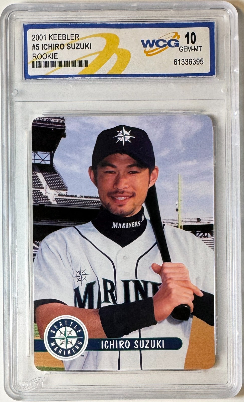 Ichiro Suzuki 2001 Keebler Rookie RC Card #5 – WCG Graded 10 Gem Mint (Mariners)