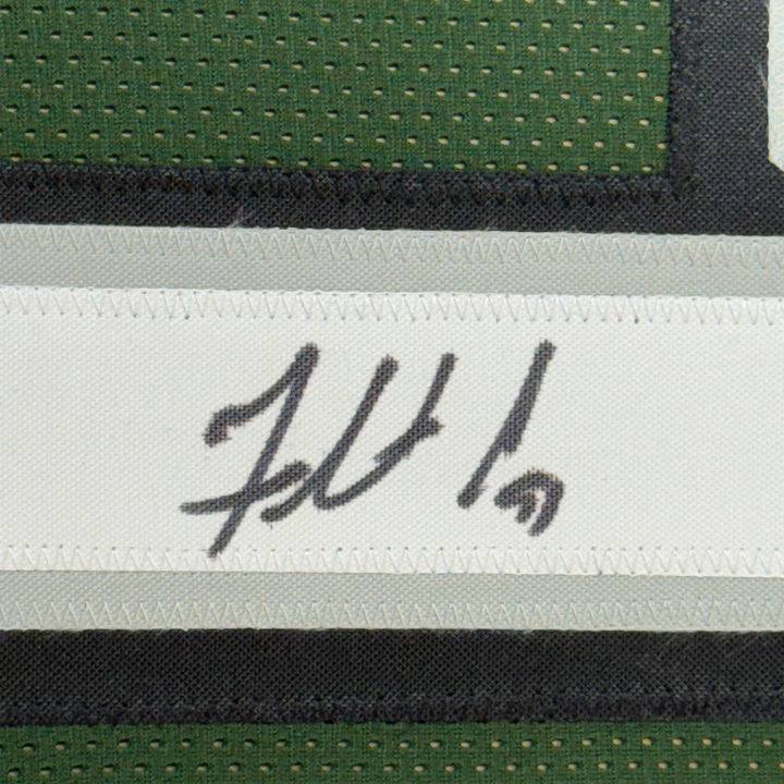 FRAMED Autographed/Signed FLETCHER COX 33x42 Philadelphia Green Jersey JSA COA