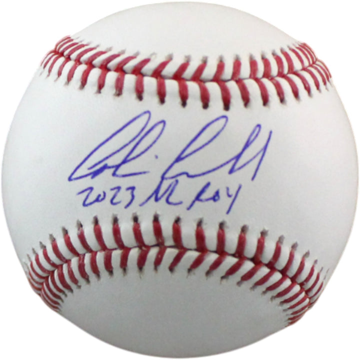 Corbin Carroll Signed Arizona Diamondbacks OML Baseball NL ROY Fanatics 54479