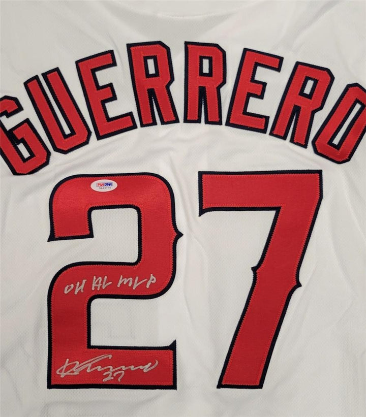 Vladimir Guerrero autograph signed "04 AL MVP" Los Angeles Angels Jersey ~ PSA