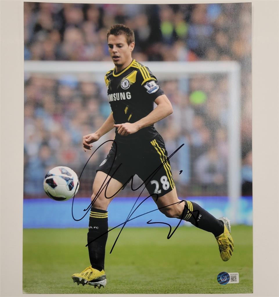Cesar Azpilicueta signed Chelsea FC 11x14 photo 8 autograph ~ Beckett BAS Holo