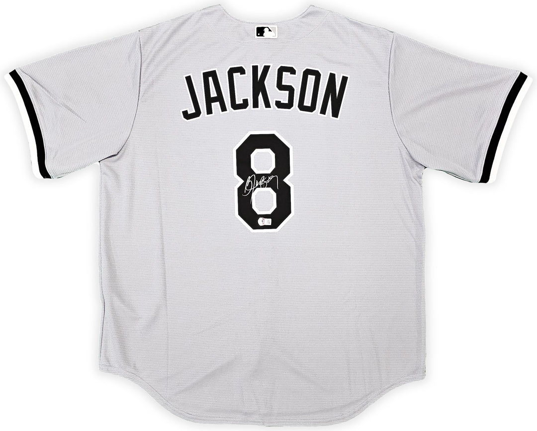 Chicago White Sox Bo Jackson Signed Gray Nike Jersey Size XL Beckett Wit