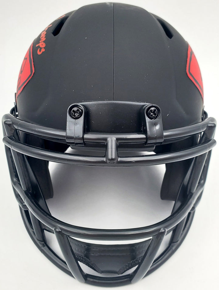 Mecole Hardman Signed Kansas City Chiefs Eclipse Black Speed Mini Helmet Beckett
