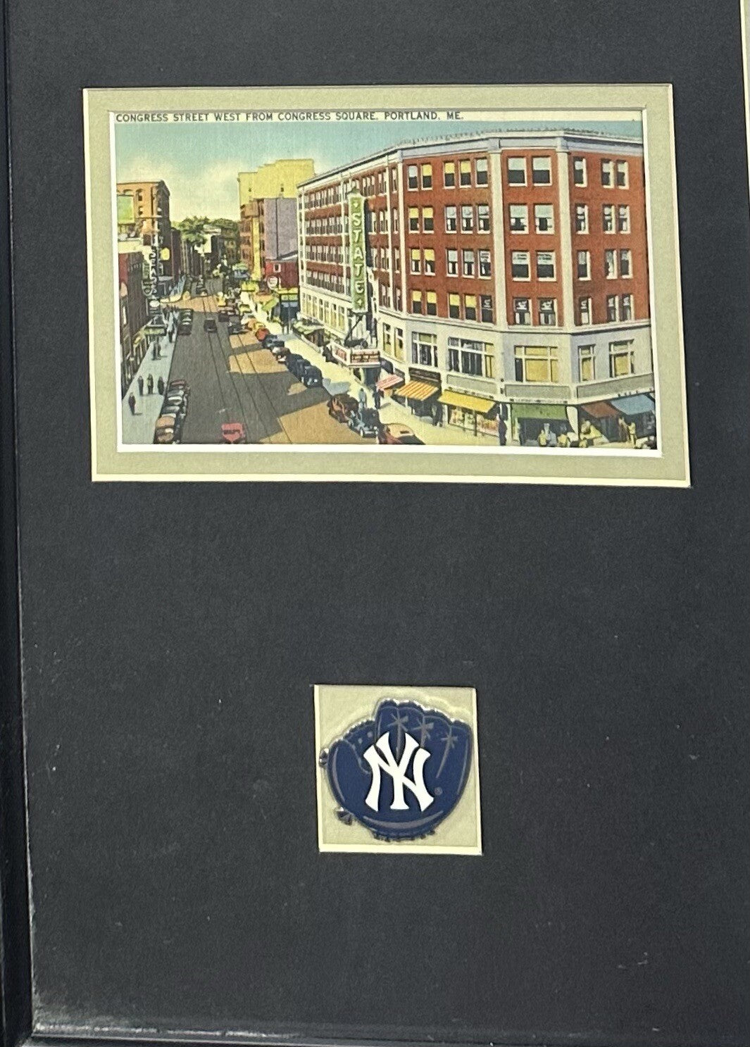 Babe Ruth Signed Vintage Postcard Framed Ny Yankees #3 Mint Cut HOF Auto JSA LOA