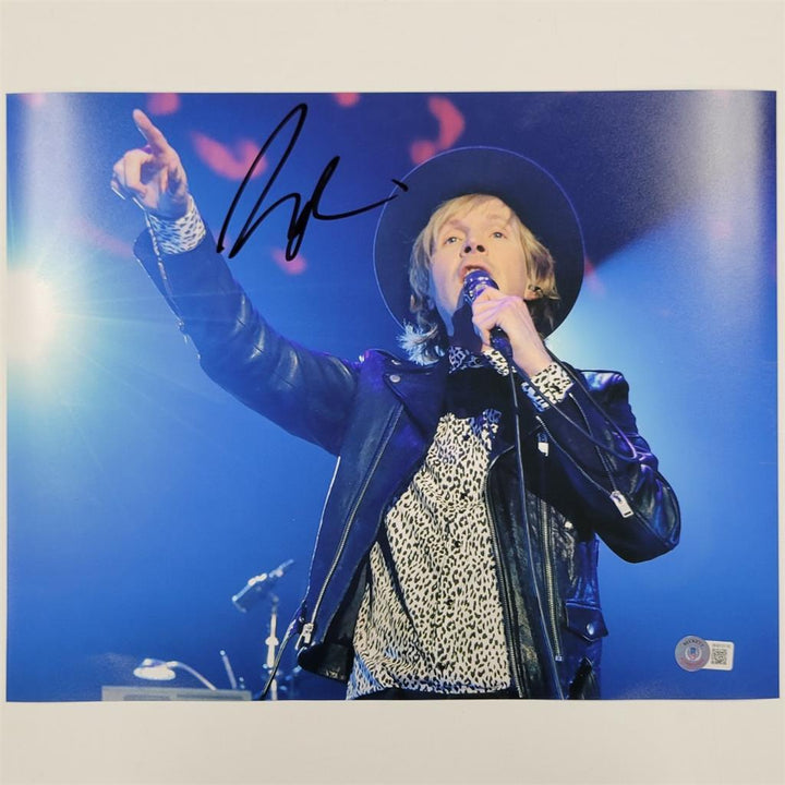 Beck Hansen signed 11x14 photo Singer musician autograph (H) ~ Beckett BAS Holo