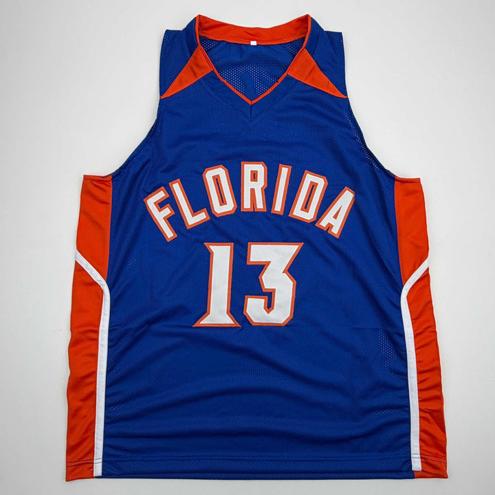 Autographed/Signed Joakim Noah Florida Blue College Jersey Beckett BAS COA