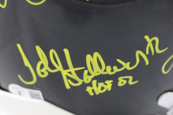 Pittsburgh Steelers Autographed HOF Pro Helmet Franco Bradshaw +12 Beckett 54612