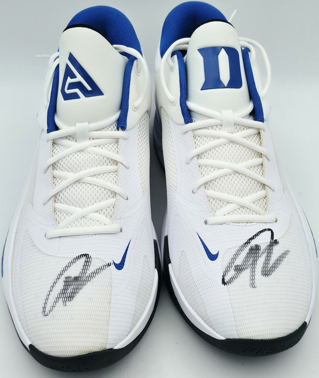 Giannis Auto 2022 (PE) Promo Duke Nike Zoom Freak 4 Game Shoes Size 17 Beckett