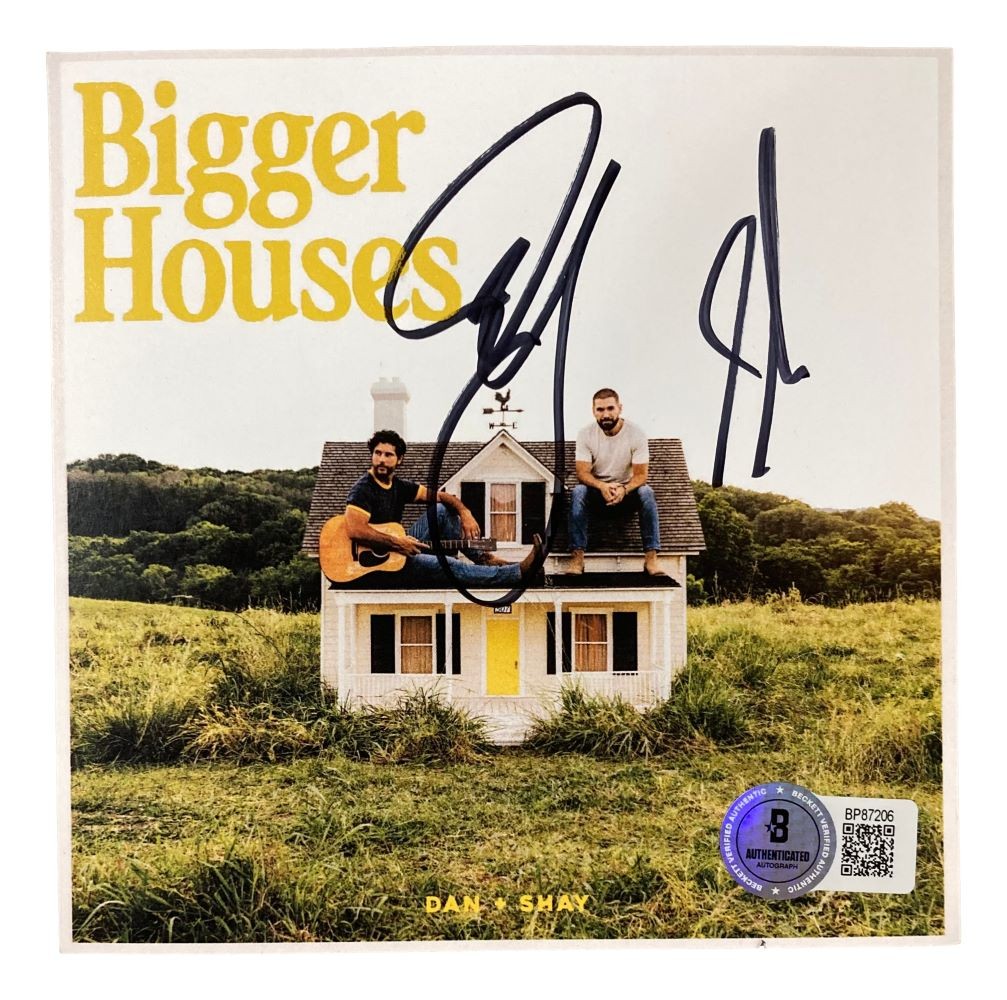 Dan & Shay Signed Bigger Houses CD Insert BAS