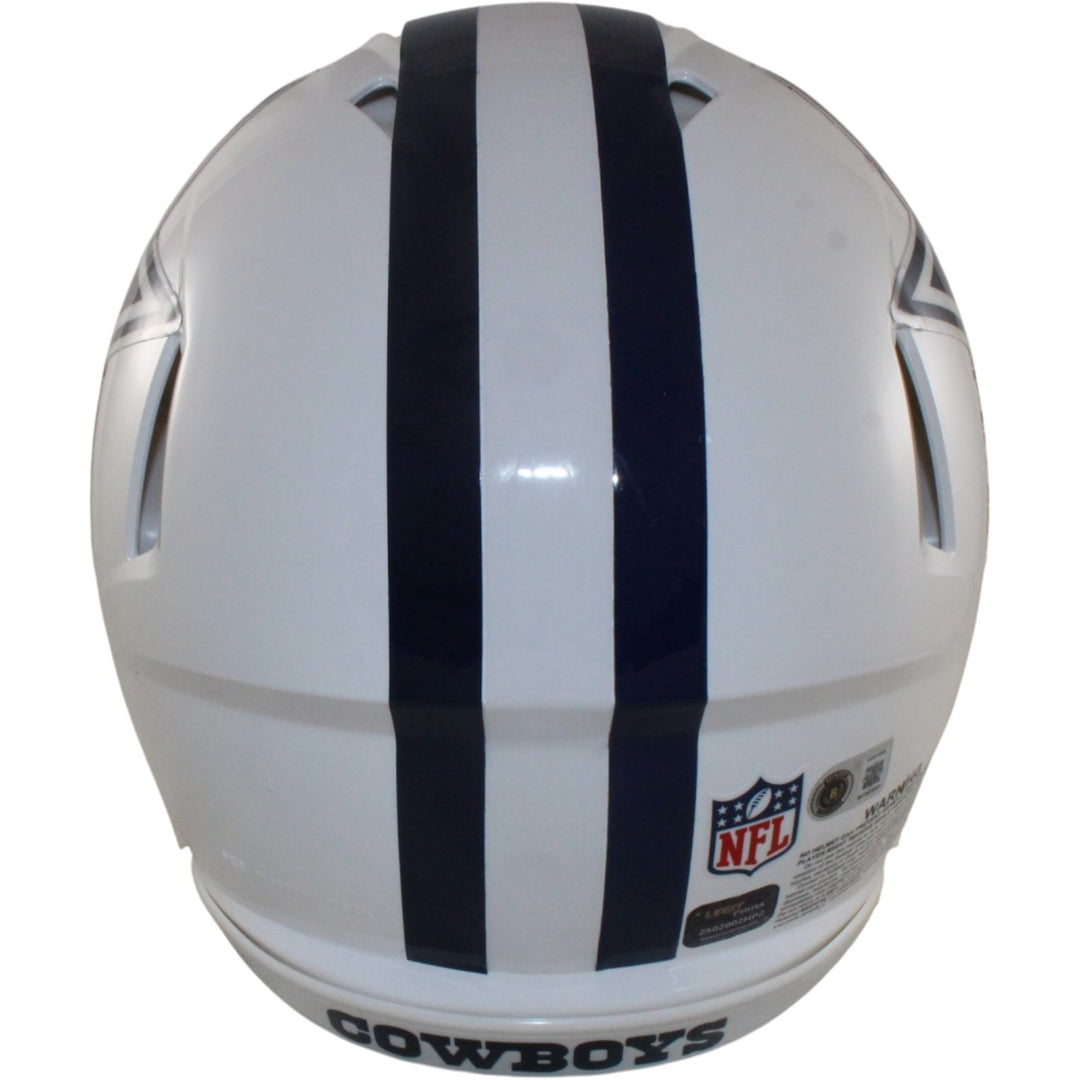 Emmitt Smith Signed Dallas Cowboys Authentic 2022 ALT Helmet Beckett WIT 57520