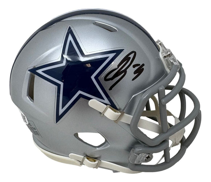George Pickens Signed Dallas Cowboys Mini Speed Helmet JSA QR