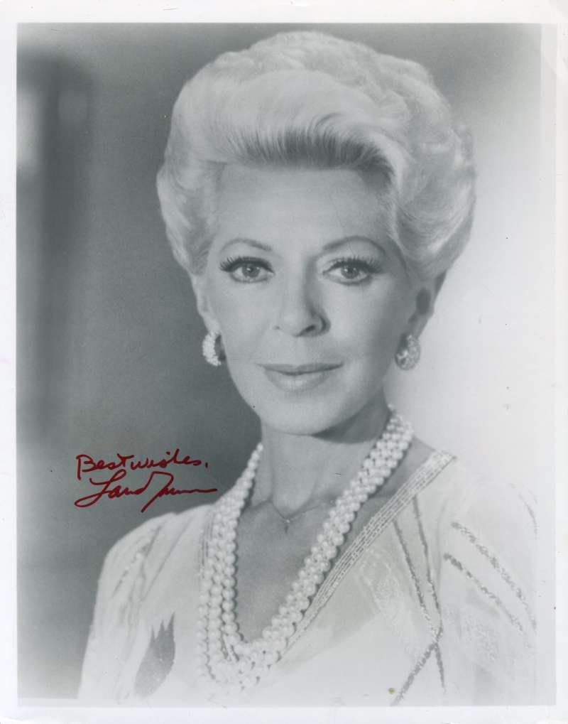 Lana Turner Psa/dna Hand Signed 8x10 Photo Authentic Autograph