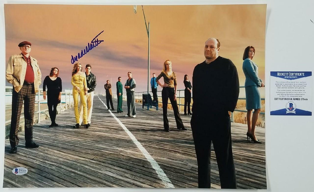 Drea De Matteo signed 12x17 Photo The Sopranos Autograph ~ Beckett BAS COA