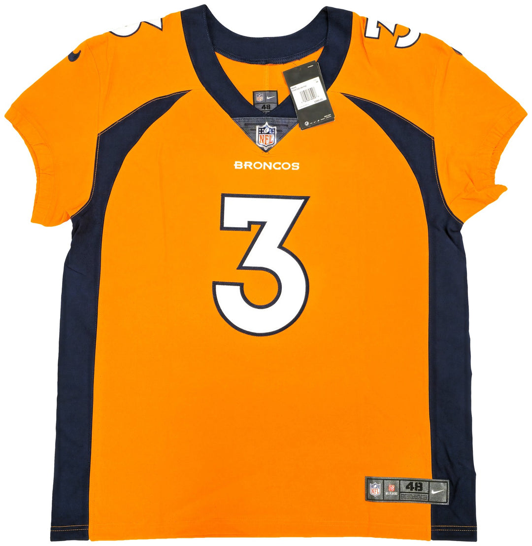 Broncos Russell Wilson Signed Orange Nike Elite Jersey Size 48 Fanatics Holo