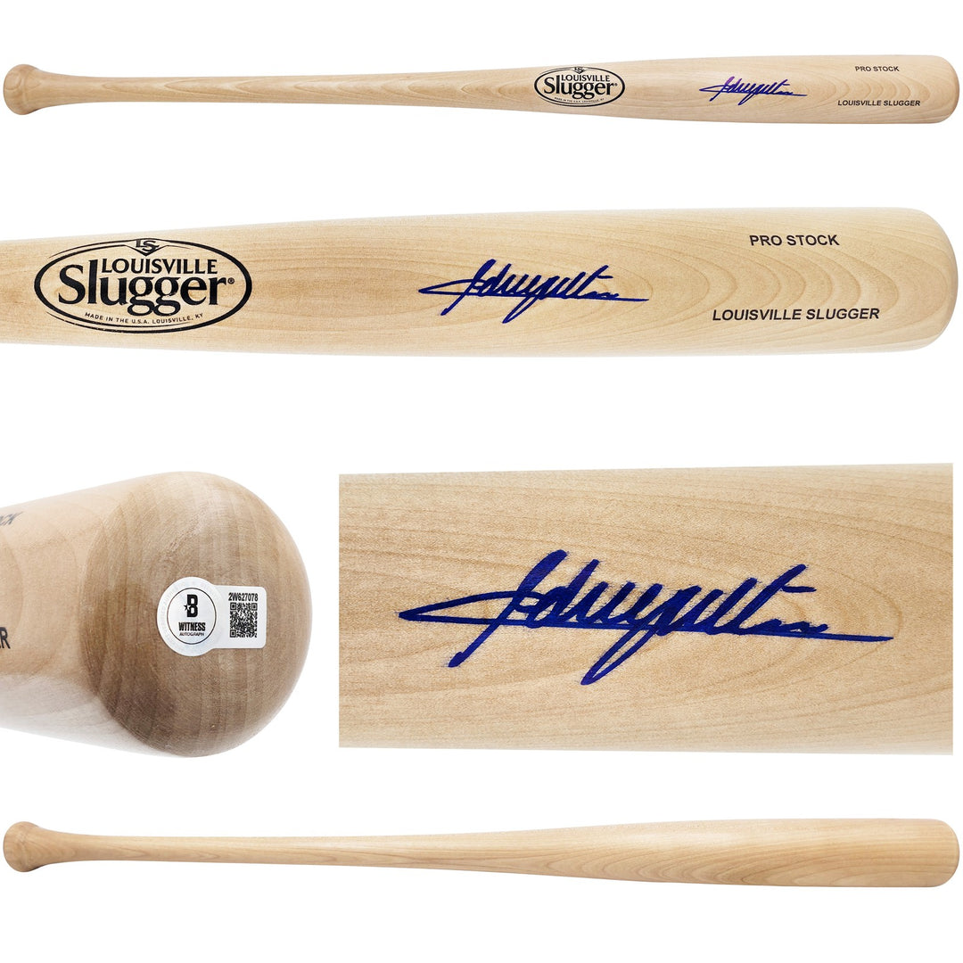 Adrian Beltre Signed Blonde L Slugger Pro Stock Baseball Bat Rangers Beckett Wit