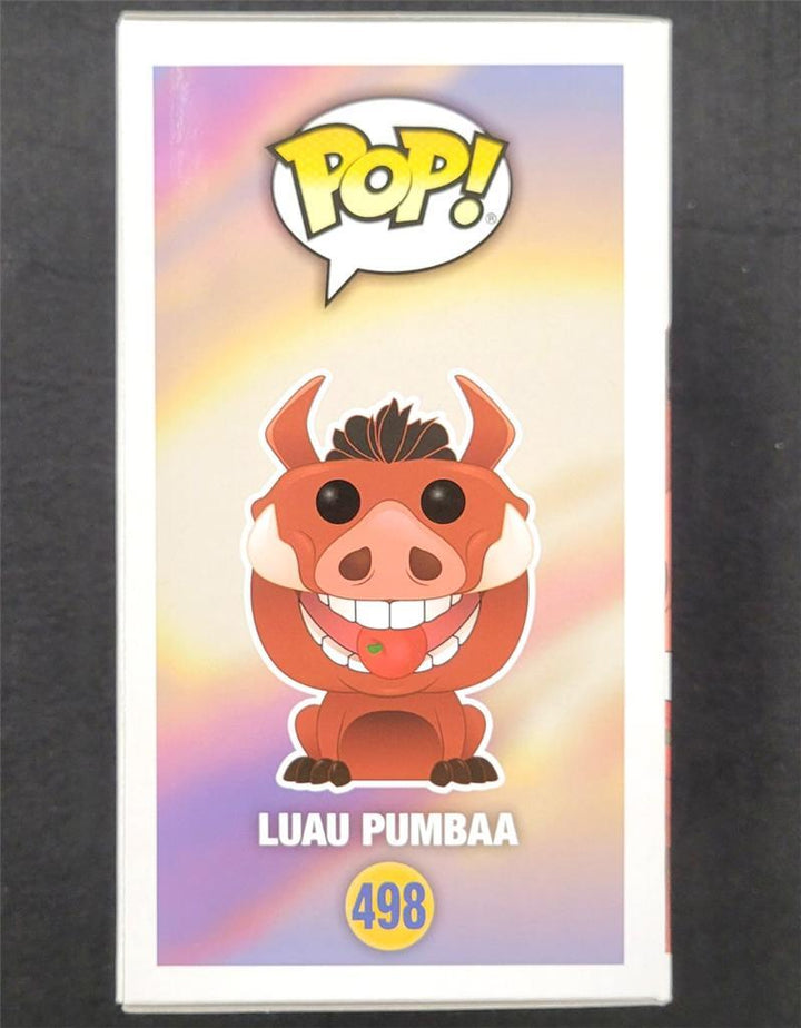 Rob Minkoff signed Lion King Luau Pumbaa Funko Pop! 498 autograph ~ Beckett BAS