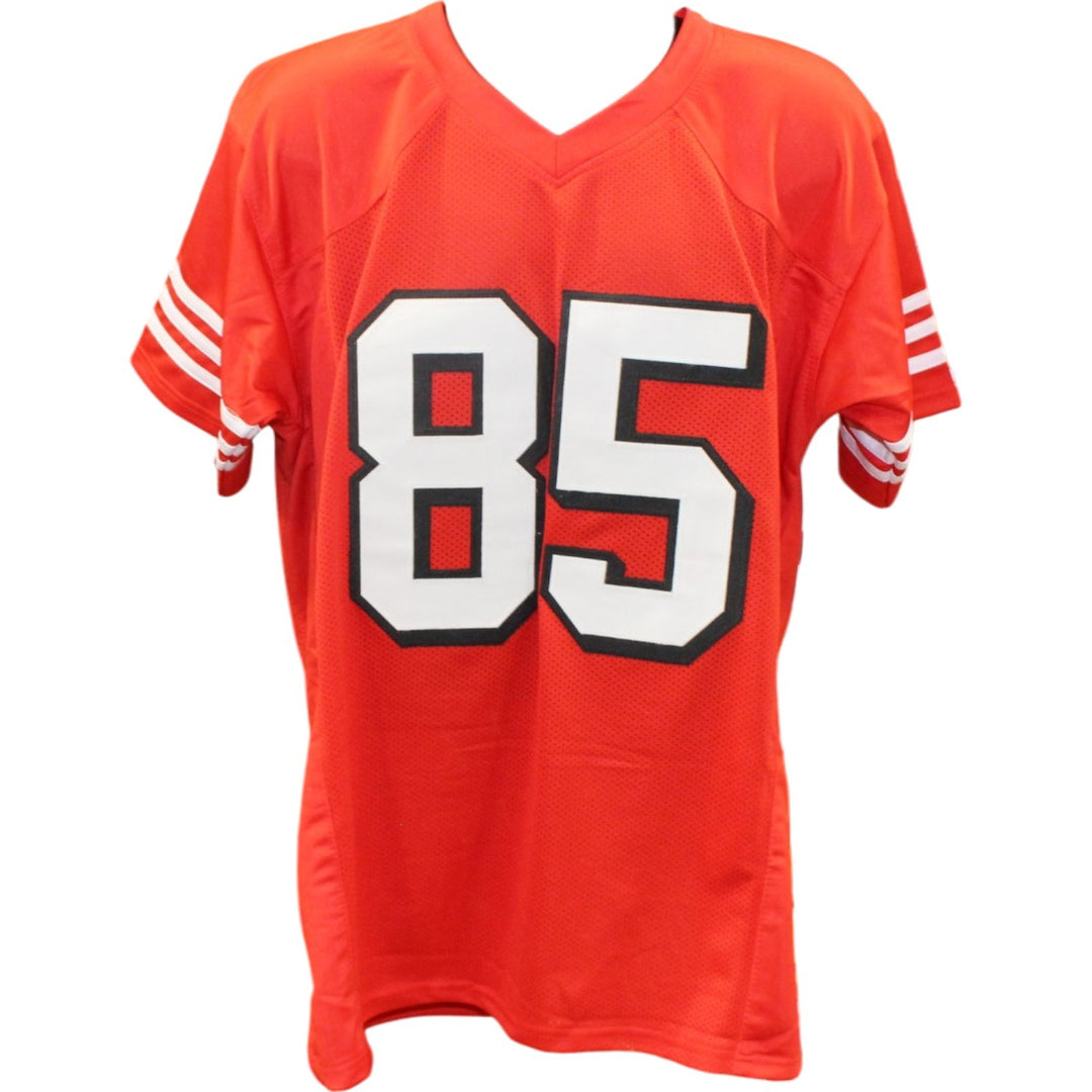 George Kittle Autographed Pro Style Size XL Red Jersey Beckett Witness 55460