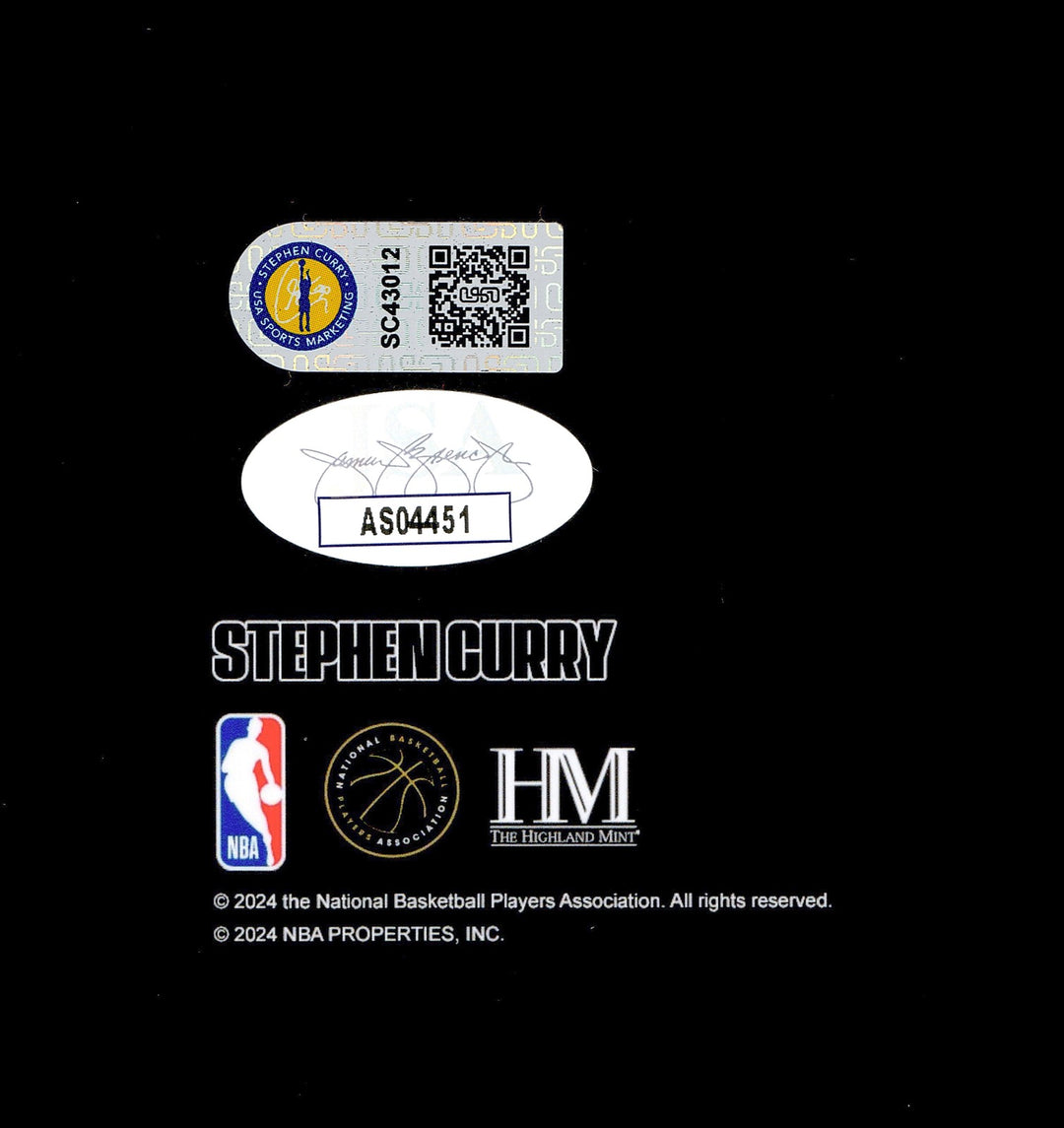 Stephen Curry Autographed Signed 16x20 Photo Golden State Warriors Spotlight JSA